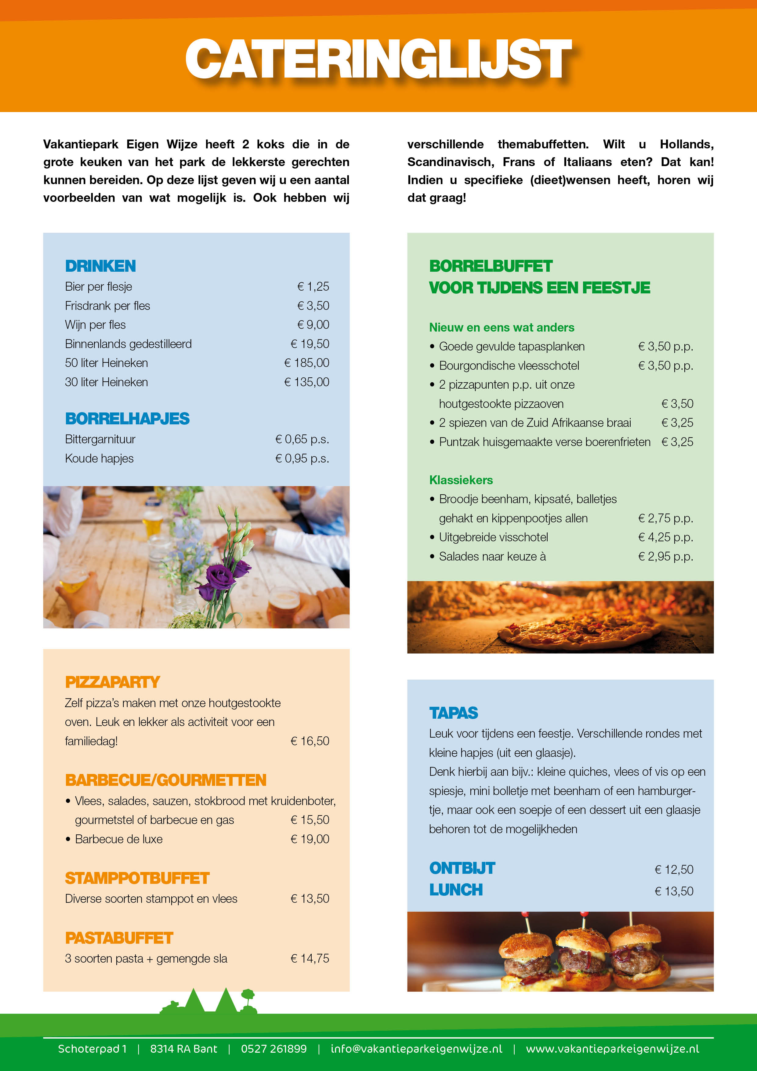 Cateringlijst Cateringlijst