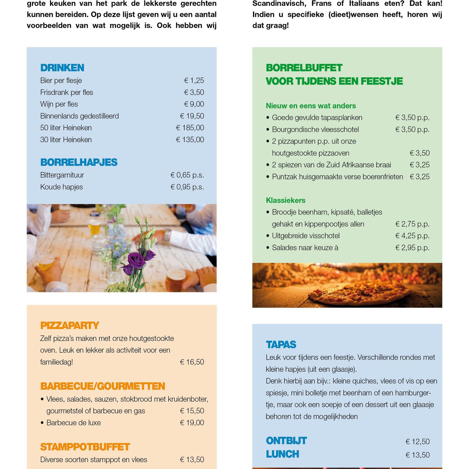 Cateringlijst Cateringlijst